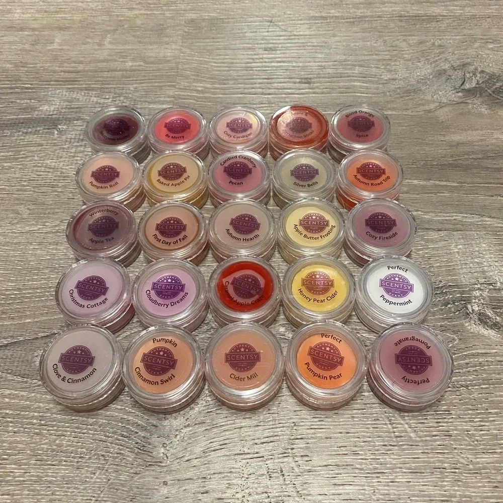 Scentsy Mini Wax Sample Testers Bundle | Fall Winter Holiday Fragrance Lot | 25